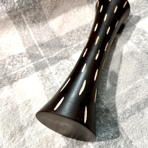 Wood Carved Vase from Thailand - Picture 2 of 8